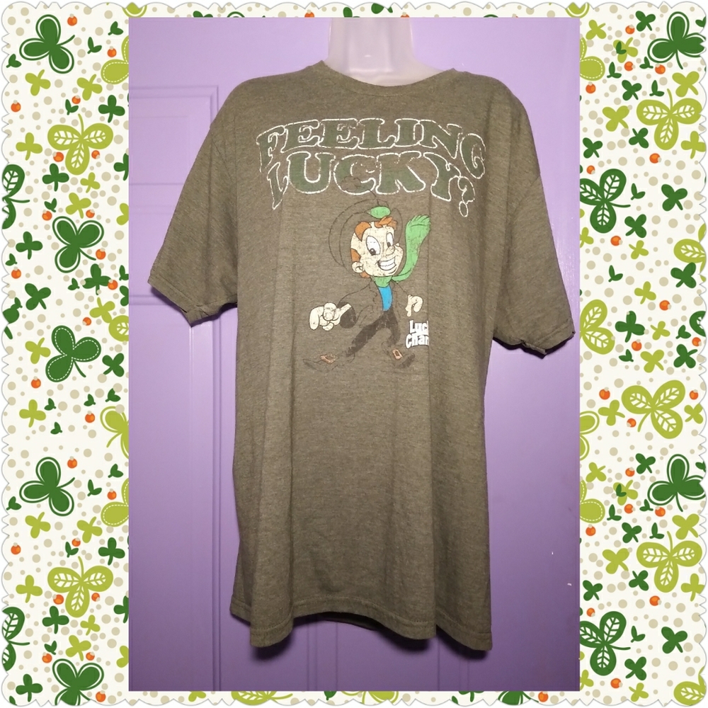 VINTAGE FEELING LUCKY? LUCKY CHARMS T-SHIRT-XL